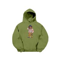 Market Folk Fitted Bear Hoodie Sphagnum - Pánske - Mikina MARKET - Zelené - HD0387-SPHAGNUM - Veľkosť: S