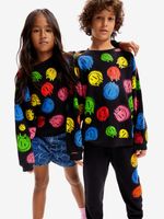 Desigual Smile Colours Sweatshirt Kinder Schwarz