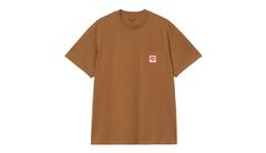 Carhartt WIP S/S Pocket Heart T-Shirt Brown Pánske - Tričká Carhartt WIP - Hnedá - I032128_HZ_XX-M - Size: M