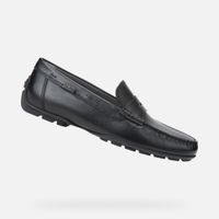 Black men's moccasins Geox Moner 2Fit - Men