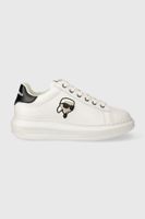 Karl Lagerfeld sneakers din piele KAPRI culoarea alb, KL62530N
