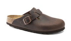 Birkenstock Boston Oiled Leather Regular Fit Pánske - Sandále Birkenstock - Hnedá - 860131-5.5 - Size: 5.5