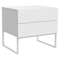 Livetastic NOČNÍ STOLEK, bílá, 48/50/40 cm