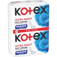 Kotex Ultra Comfort Night vložki 12 kos