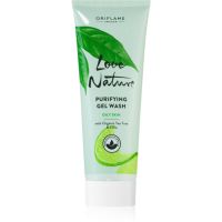 Oriflame Love Nature Organic Tea Tree & Lime tiefenreinigendes Gel für fettige und problematische Haut 125 ml