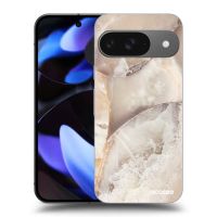 Silikónový čierny obal pre Google Pixel 9 - Cream marble