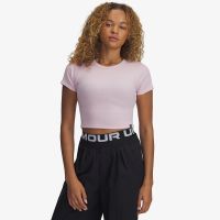 T-shirt Under Armour Rival Rib Baby Tee Pink XS