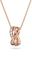 Swarovski Bronzový náhrdelník s třpytivým přívěskem Twist 5620549