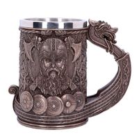 Krug Becher Bronze Drakkar Viking