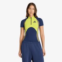 T-shirt adidas Equipment Tight Short-Sleeve T-Shirt Night Indigo/ Acid Yellow/ Olive Strata M
