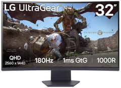 32" LG 32GS60QC-B - Monitor