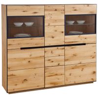 Linea Natura VYSOKÁ KOMODA, divoký dub, farba duba, 155/136/38 cm