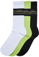 Loading Socks 3-Pack White/Black/Frozen Yellow