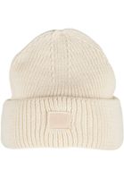 Knitted wool hat - cream