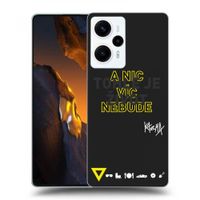 Silikónový čierny obal pre Xiaomi Poco F5 - Kazma - TOHLE JE ŽIVOT A NIC VÍC NEBUDE