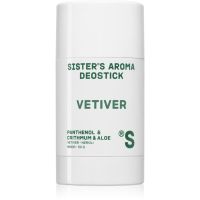 Sister's Aroma Vetiver Deostick trdi deodorant proti neprijetnemu vonju in potenju 50 g