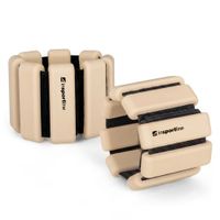 Fitness závaží na kotník a zápěstí inSPORTline Brace 2x1 kg béžová