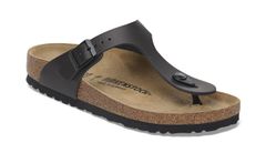 Birkenstock Gizeh BS Natural Leather Regular Fit Unisex - Sandály Birkenstock - Černá - 1029231-4.5 - Size: 4.5