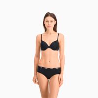 PUMA Brazilian Slips aus Mikrofaser Damen (2er-Pack), Kleidung, Schwarz, 4