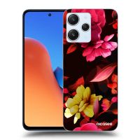 Silikónový prehľadný obal pre Xiaomi Redmi 12 4G - Dark Peonny