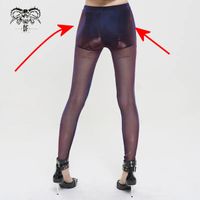 ženske hlače (tajice) DEVIL FASHION - Transparent Gothic - OŠTEĆENE M