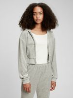 GAP Teen Velur Bluza dziecięca Szary