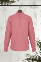 Trendyol Dusty Rose Magister Collar Regular Fit Sleeves Shirt with Epaulettes