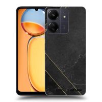 Silikónový prehľadný obal pre Xiaomi Redmi 13C 4G - Black tile