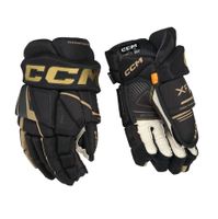 Rukavice CCM Tacks XF JR, Junior, 12",  čierna-zlatá