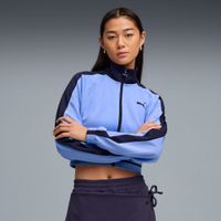 PUMA T7 Cropped Trainingsjacke Damen, Kleidung, Lila, L