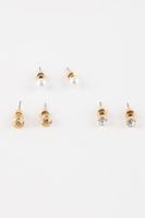 DEFACTO Woman's 3-Piece Gold Earring