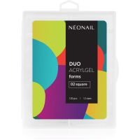 NEONAIL Duo Acrylgel Forms шаблони за нокти тип 02 Square 120 бр.