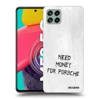 Silikónový čierny obal pre Samsung Galaxy M53 5G - White Fuel