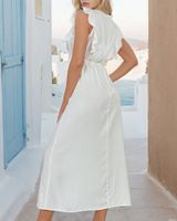 Resti Damska sukienka midi z guzikami