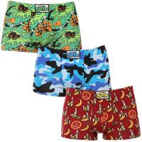 3PACK pánské boxerky Styx art klasická guma vícebarevné (3Q13970) XXL