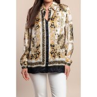 Bluza S Printom Za Veće Veličine, Crna