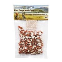 For Dogs and Cats Pochúťka Sandwich kura s treskou mini 1cm/80g