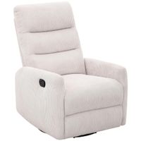 Carryhome RELAXAČNÉ KRESLO, kov, textil, béžová
