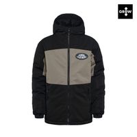 HORSEFEATHERS Detská bunda Juno - black/taupe velikost XS