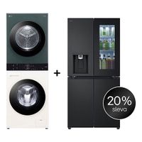 SET - LG WashTower WT1210EGF + Chladnička InstaView™ GMG860EPBE