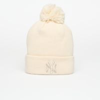 Czapka New Era Knit Medium Wmns MLB Metallic Bobble Beanie New York Yankees Light Cream Universal