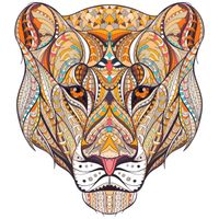Drevené puzzle Leopard/L H21929