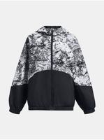 Čierna športová bunda Under Armour Woven FZ Jacket