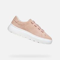 Cream women's sneakers Geox Spherica EC4.1 - Women's