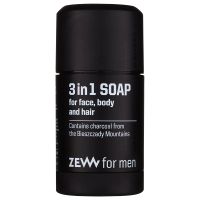 Zew For Men 3 in 1 Soap natürliche feste Seife für Gesicht, Körper und Haare 3in1 85 ml