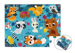 Dotykové puzzle: Lesné zvieratká - puzzle z kategorie Maxi dílky