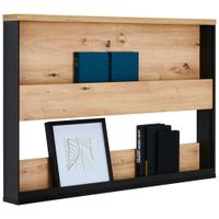 Voleo NÁSTENNÝ REGÁL čierna, dub artisan