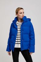 Short quilted jacket with hood