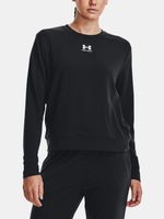 Under Armour Rival Terry Crew Koszulka Czarny