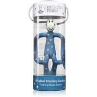 Matchstick Monkey Teething Toy and Gel Applicator gryzak ze szczoteczką 2 w 1 Stars Blue 1 szt.